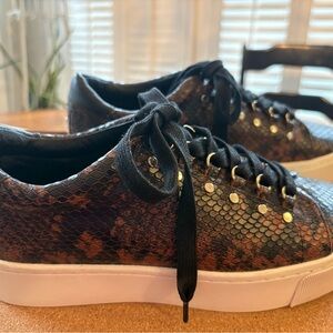 Joie Women's Snakeskin Pattern Sneakers